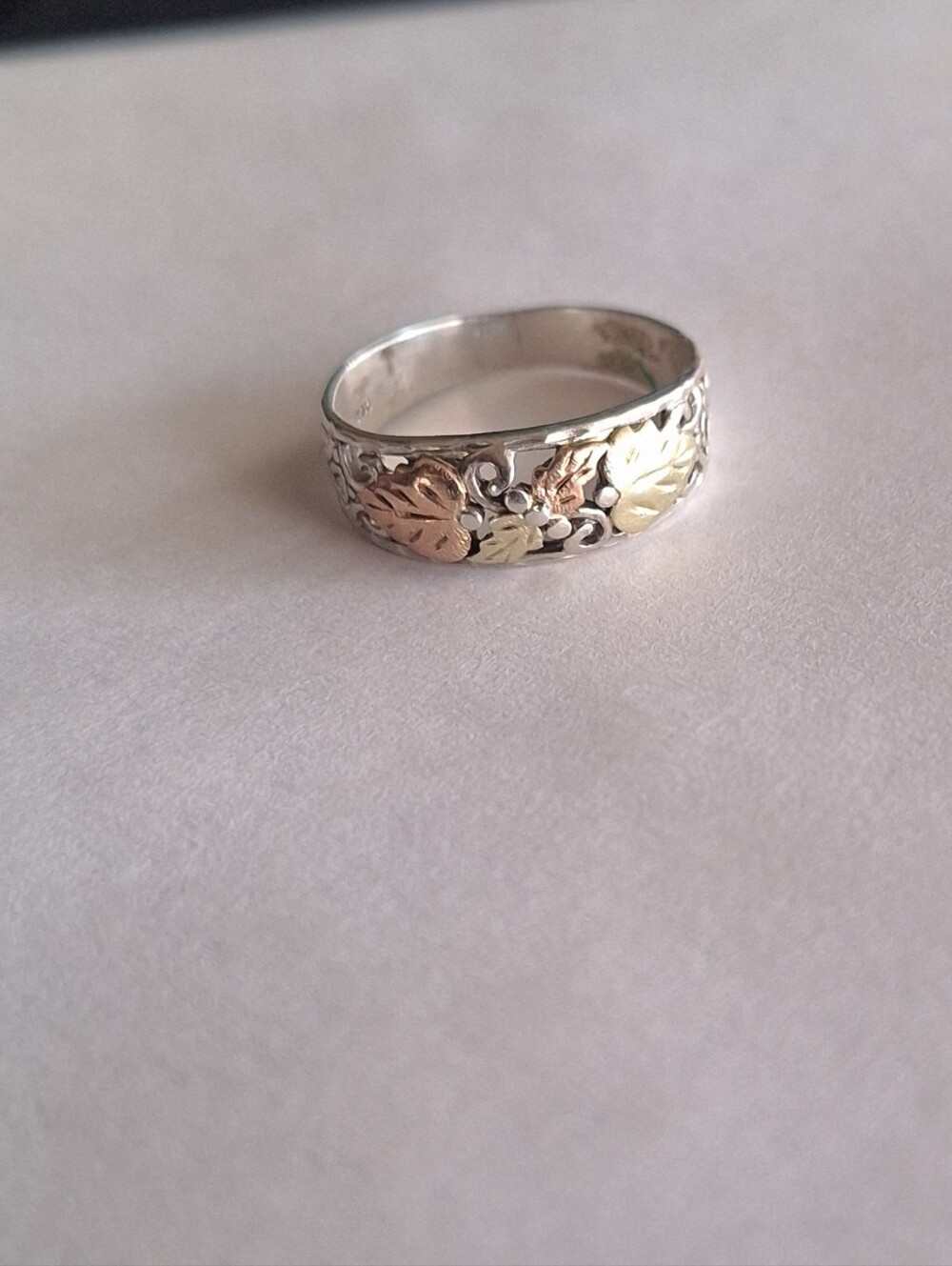 No Offers Low Price Black Hills Gold Sterling Silver Men’s Ring Size 9.5 RGC - Picture 5 of 12